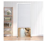 Portes De Placard Coulissantes Blanches For Chambres, Cloison Intérieure Invisible Pliante Verticale Sans Perçage, Séparateur De Pièce(39x80in(99x203cm))