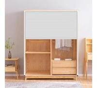 Portes de placard pliables personnalisables pour économiser de l'espace - Porte de garde-robe rétractable sans trou - Porte pliante plissée pour armoire à chaussures (100 x 70 cm)