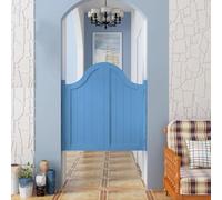 Portes de salon battantes en bois massif avec charnières - Séparateur intérieur pour cuisine, bar, couloir, porche et entrée