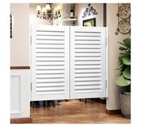 Portes de salon battantes en bois massif - Fermeture automatique - Double demi-porte pour bar, porche, entrée, comptoir - Différentes largeurs disponibles