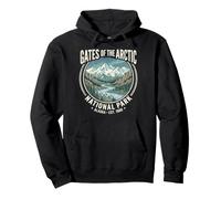 Portes du Parc National de l'Arctique Alaska Snowy Mountain Art Sweat à Capuche