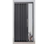 Portes intérieures pliantes pour grandes portes, portes de grange occultantes, pliables avec serrure, idéales pour bureau, placard, buanderie, cuisine, portail temporaire