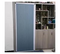 Portes intérieures pliantes sans perçage, séparateur de pièce coulissant invisible en nid d'abeille pour cuisine et salle de bain, design élégant en accordéon pour une gestion de l'espace sans effort