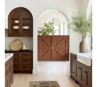 Portes Intérieures Western Cowboy Saloon, Porte Battante de Café en Bois Massif avec Charnières, Demi-Porte Double de Séparation pour Bar Couloirs Entrée Véranda Cuisine(A,W 37.4xH 35.4 IN)