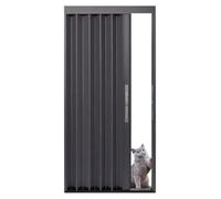 Portes pliantes en accordéon en aluminium - Grandes portes coulissantes intérieures en accordéon avec serrure, design polyvalent et peu encombrant pour les maisons et les bureaux