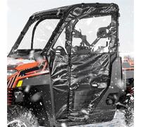 Portes Supérieures Souples Zippées pour Cabine De VTT pour Polaris Ranger XP 1000 2017 2018 2019 2020 2021 2022 2023, Résistantes À l'eau