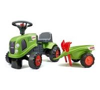 Porteur 1er âge FALK Claas pusher volant klaxon mini remorque 91 cm Vert G