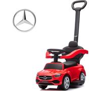 Milly Mally Véhicule avec Poignée Mercedes C-Class Cavalier Enfants Cadeau Enfant 12m+ Voiture Porteur Auto pour Enfant Dès 12 Mois, Volant Audio, Compartiment de Rangement sous Le siège (Rouge)