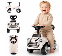 Porteur Auto Enfant 1 an voiturette, pour Enfant Dès 12 Moi avec klaxon et Sons, Push Car, Ride on (Blanc)