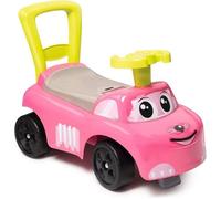 Porteur auto rose Smoby - Fonction Trotteur - Coffre à jouets - Fabrication française