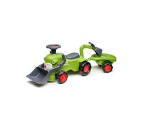 FALK - Porteur Vintage Tractopelle Claas - Pelle Frontale - Dès 12 Mois - 90% de Plastique recyclé - Excavatrice - Fabriqué en France - 912N