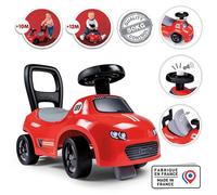 Smoby - Porteur Auto Rouge - Fonction Trotteur - Volant Directionnel - Ergonomique et Maniable - Coffre à Jouets - A Partir de 10 Mois - Fabrication Française