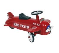 Porteur bébé avion en métal - GOKI - Rouge - Troteur premier pas pour bébé de 1 an