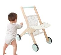 Porteur Bébé Marcheur | Porteur Bébé en Bois pour Tout-Petits | Jouet Éducatif Interactif pour Filles Garçons Anniversaire | Jeu de Rôle Intérieur Extérieur Jardin Chambre