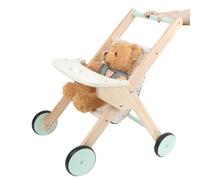Porteur Bébé Marcheur | Porteur Bébé en Bois pour Tout-Petits | Jouet Éducatif Interactif pour Filles Garçons Anniversaire | Jeu de Rôle Intérieur Extérieur Jardin Chambre