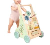 Porteur Bébé - Poignée Réglable et Roues Fluides Jouet,Pousseur en Bois | pour Garçon Fille à la Maison et en Salle de Classe pour Pratiquer la Marche