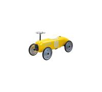 Porteur bebe Racer - Voiture de course retro vintage en metal - Coloris Jaune - Des 18 mois / 20 kg max - Garcon, Fille