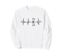 Porteur de Lunettes Ligne de cœur Sweatshirt