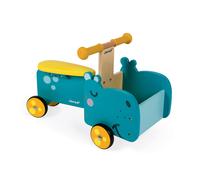 Porteur en bois hippo bleu / jaune TU