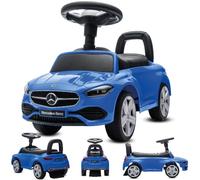 Porteur Enfant 1 an Mercedes AMG C63 Coupe S voiturette, Interactive avec klaxon et Sons de Moteur Push Car (Bleu)