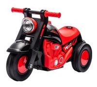 Porteur enfant moto 3 roues effet bulles et musique rouge noir G