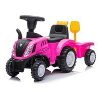 Porteur Enfant New Holland T7 - avec Remorque - 1 à 3 ans - Rose