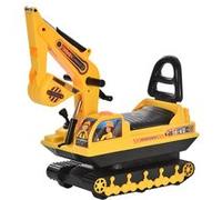 HOMCOM Véhicule pour Enfants Voiture Jeux de Construction avec Pelle Convient aux Enfants de 3 à 8 Ans 78 x 24 x 58 5 cm Jaune et Noir aosom france