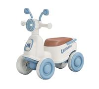 Porteur Enfant Trottinette à 4 Roues for Enfants avec Musique et lumière LED, Voiture oscillante for garçons et Filles de 1 à 3 Ans, vélo d'équilibre Wiggle Car(Blauw,Ordinary Wheel)