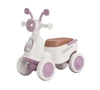 Porteur Enfant Trottinette à 4 Roues for Enfants avec Musique et lumière LED, Voiture oscillante for garçons et Filles de 1 à 3 Ans, vélo d'équilibre Wiggle Car(Lila,Silent Wheel)