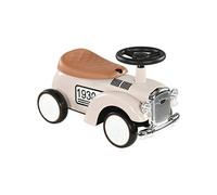 Porteur enfant voiture de collection rétro coffre butée arrière anti-basculement klaxon beige