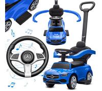 Porteur enfant voiture Mercedes C-Class - 12 à 36 mois - signal sonore - repose-pieds coulissants - compartiment rangement - Bleu