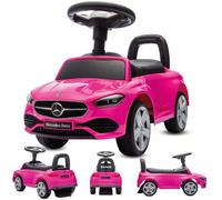 Porteur enfant voiture Mercedes C-Class - 12 à 36 mois - volant avec son - compartiment de rangement - max 25 kg - Rose