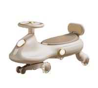 Porteur Enfant Voiture pivotante for Enfants avec Roues Clignotantes utilise Un Mouvement de Rotation et de Rotation for diriger for Les Enfants de 3 Ans et Plus Wiggle Car(Brown)