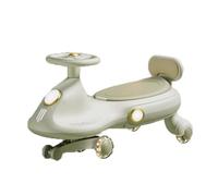 Porteur Enfant Voiture pivotante for Enfants avec Roues Clignotantes utilise Un Mouvement de Rotation et de Rotation for diriger for Les Enfants de 3 Ans et Plus Wiggle Car(Groen)