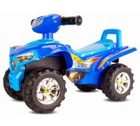 Porteur enfant voiture Quad - 12 à 36 mois - fonctions d'éclairage - klaxon - compartiment de rangement - Bleu