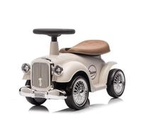 Porteur Enfant Voiture Rétro Classic 1930 - Porteur Bébé 1 à 3 ans - Blanc - Klaxon & Coffre - Aide à la Marche