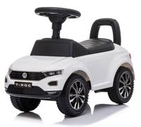 Porteur enfant voiture Volkswagen T-Roc - 12 à 36 mois - volant avec son - klaxon - compartiment de rangement - Blanc