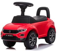 Porteur enfant voiture Volkswagen T-Roc - 12 à 36 mois - volant avec son - klaxon - compartiment de rangement - Rouge