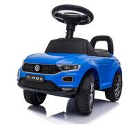 Porteur enfant voiture Volkswagen T-Roc - 12 à 36 mois - volant avec son - klaxon - compartiment de rangement - Bleu