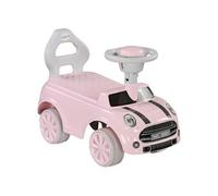 Porteur enfants 18-36 Mois volant klaxon et butée anti-bascule 53x25x35 cm rose