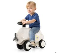 Porteur Enfants DREAMADE avec Hélice, Roues, Volant Flexible, Siège Large, Charge 45KG, pour 18-72 Mois, en Forme d’Avion