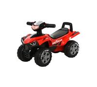 Porteur enfants quad 18-36 mois dim. 60L x 31l x 42H cm effets lumineux et sonore rouge noir