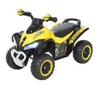 Porteur enfants quad 18-36 mois dim. 67L x 38l x 44H cm effets lumineux et sonores jaune noir Noir G