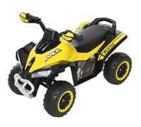 Porteur Enfants Quad HOMCOM - Jaune Noir - 18-36 Mois - Effets Lumineux et sonores