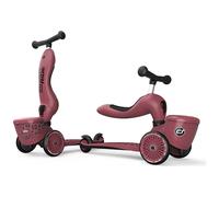 Scoot & Ride Highwaykick 1 Lifestyle Kickboard avec siège et boîte de rangement Trottinette 2 en 1 pour enfants à partir de 1 à 2 ans Guidon évolutif Hauteur réglable sans outil Wildcat