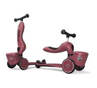 Scoot & Ride Highwaykick 1 Lifestyle Kickboard avec siège et boîte de rangement Trottinette 2 en 1 pour enfants à partir de 1 à 2 ans Guidon évolutif Hauteur réglable sans outil Wildcat