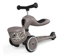 Scoot & Ride Trottinette Highwaykick One Lifestyle unisexe avec siège et conteneur Brown Lines