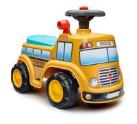 Porteur - FALK - School Bus - Assise ouvrante - Volant directionnel - Dès 12 mois - 100% Fabriqué en France
