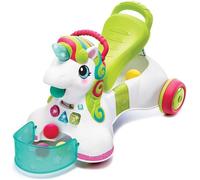 Infantino - Licorne évolutive 3 en 1 - Jouet d'acitivté : Musique, Balles, Lumières - Porteur - Trotteur - 3 modes de Son et Lumières - Jouet d'éveil - Multicolor - Cadeau Bebe de 6 à 36 Mois