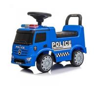 Porteur Mercedes Antos Police Truck pour enfant - Milly Mally - Bleu - Jouet en plastique avec 4 roues